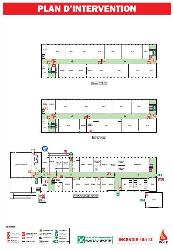 Plan d'intervention incendie